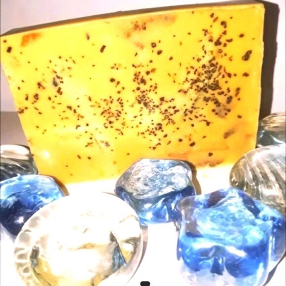 HAND CRAFT𝅺CITRUS TEA LEAVES SOAP BAR - Picture 1 of 9